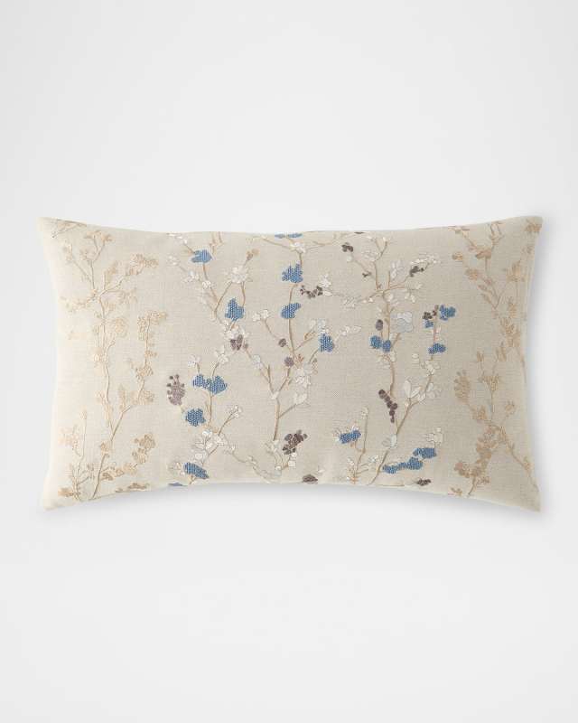 Nieporte Floral Lumbar Pillow, 14" x 24"